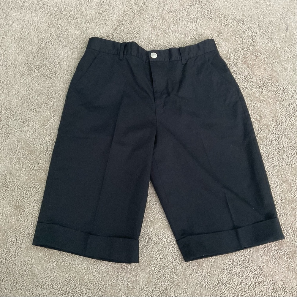 Ralph Lauren Active Black Bermuda Length Cuffed Shorts Size 6